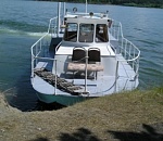 В Астраханской области сгорел баркас