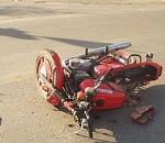 Под Астраханью 14-летний водитель мотоцикла попал в ДТП