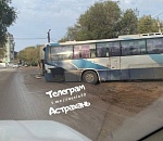 В Астрахани провалились два автобуса