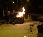 Под Астраханью сгорел еще один автомобиль