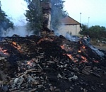 В Астраханской области произошел крупный пожар из-за курильщика