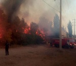 В Ахтубинске большой пожар, горит больница