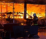 В Астрахани сгорело кафе