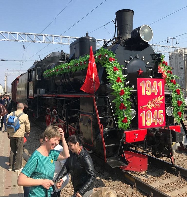 Ретро-поезд «Воинский эшелон» совершает праздничный тур по Астраханской области 