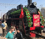 Ретро-поезд «Воинский эшелон» совершает праздничный тур по Астраханской области 