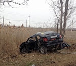 В Астрахани столкнулись две иномарки: один из водителей погиб