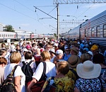 В Астрахань прибыл первый туристический поезд