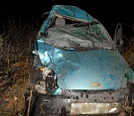 В Астраханской области на дороге  «Камызяк – Тузуклей»  перевернулся хэтчбек