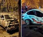 В Астрахани у Бир Хауса  иномарка въехала в "десятку": есть пострадавшие