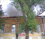  В центре Астрахани крупный пожар