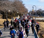 Утро нового года десятки астраханцев встретили трезвыми и спортивными