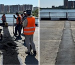 На мосту в центральной части Астрахани отремонтировали деформационный шов