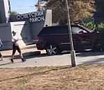 Кадры утренней аварии в Астрахани с наглым Джипом и бедным ВАЗом