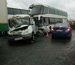 Рейсовый автобус из Астрахани спровоцировал ДТП с 6 автомобилями