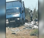 Водитель заплатит штраф за свалку, которую он устроил в астраханском поселке