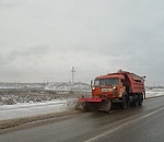Последствия снегопада ликвидировали на федеральных трассах Астраханской области