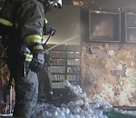 Появилось видео из горящей школы в Астрахани