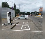 В Астрахани появилась зарядная станция для электромобилей  