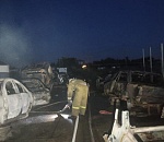 Под Астраханью горел автосервис