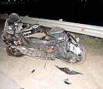 Госпитализирован мотоциклист, протаранивший в Астрахани ограждение