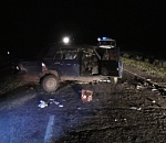 В лобовом столкновении на астраханской трассе погиб один из водителей