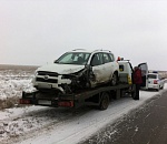 В ДТП в Астраханской области серьезно пострадал один из водителей