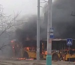 В Астрахани сгорел троллейбус
