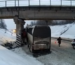 Перед смертельной аварией под Рязанью автобус Москва-Астрахань попал еще в одно ДТП