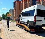 На Бабаевского за долги арестовали маршрутку 