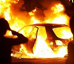 В Астрахани сгорел "Хёндай"