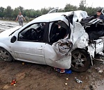 Двое детей и двое взрослых пострадали в ДТП на астраханской трассе