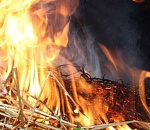 В Астраханской области по неосторожности спалили сено