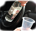 В Астрахани перевернулась фура: водитель был пьян