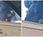 Под Астраханью загорелись столетние нефтеямы