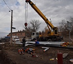 На улице Ереванской продолжаются восстановительные работы