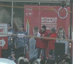 Эстафета олимпийского огня движется по Астрахани