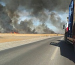 На Астрахань выпал "пепельный снег" (ФОТО)