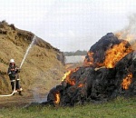 Под Астраханью сгорело полторы тонны сена