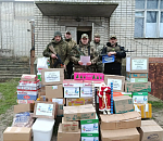 Офицеры России отвезли новогодние подарки от астраханцев бойцам 