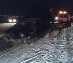 Под Астраханью опрокинулась иномарка: автоледи госпитализирована