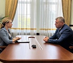 Астраханский губернатор встретился с начальником регионального управления министерства юстиции