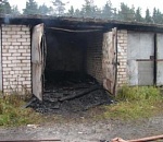 В Астрахани сгорел гараж