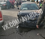 Известны подробности крупного ДТП на парковке торгового центра, пассажир - в больнице