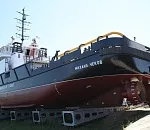 В Астрахани спустили на воду спасательное судно для ВМФ