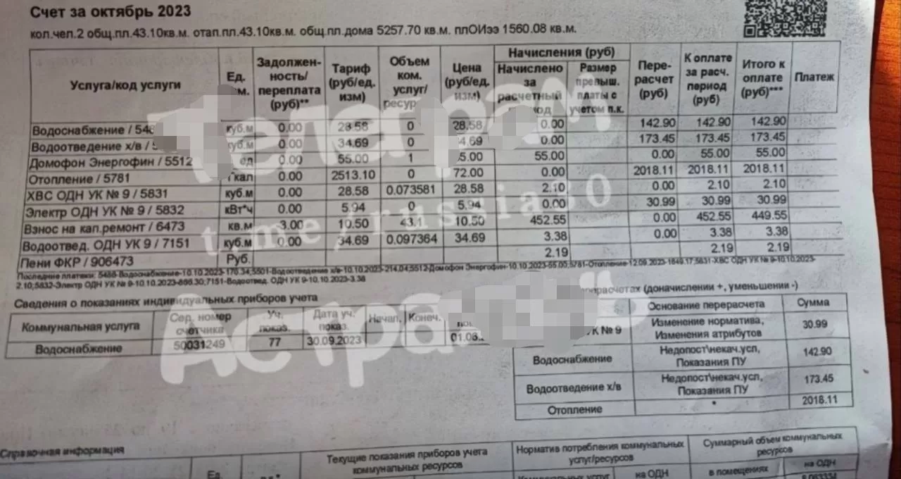 Астраханские тепловые сети ответили на сообщение о плате за отопление в октябре