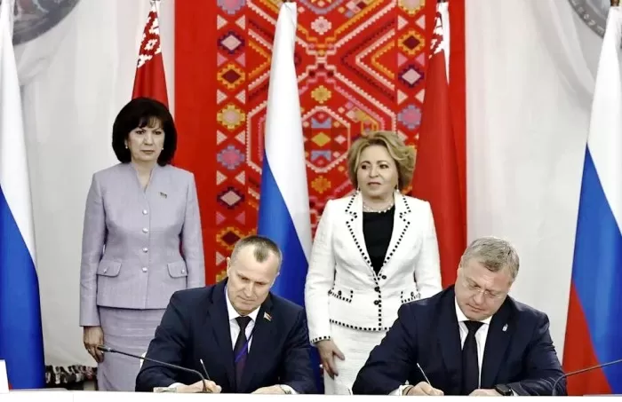 Астраханская область подписала соглашение о сотрудничестве с белорусским регионом 
