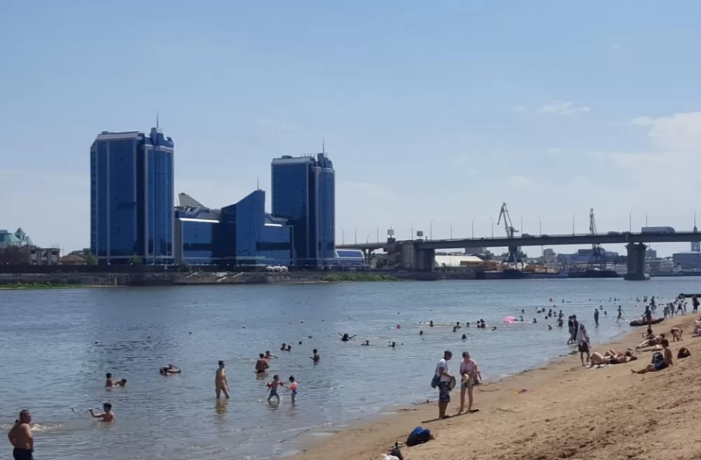 Когда в Астрахани откроют городской пляж?