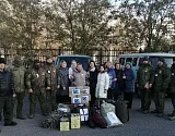 Астраханским военным отправили на передовую свежие фрукты, «полевые табуретки» и амуницию 