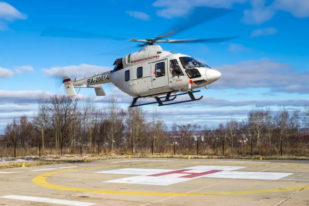 В Ахтубинске заработала новая вертолётная площадка для санавиации