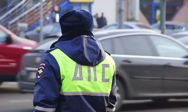 В Астрахани полицейские удачно приехали на место ДТП